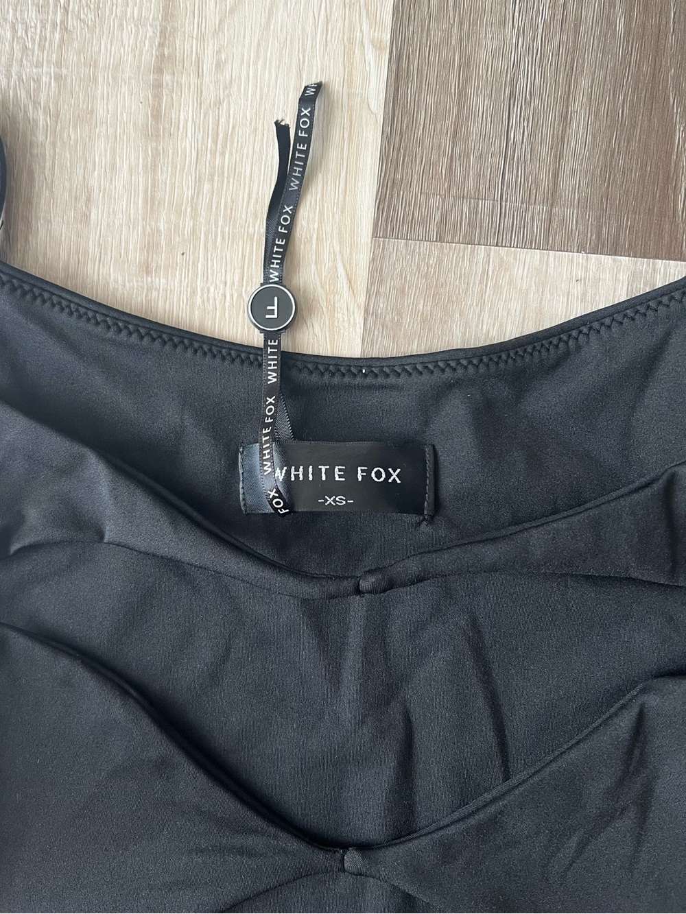 White Fox Black Cut-Out Black Bodysuit in size XS NWOT - Picture 5 of 11